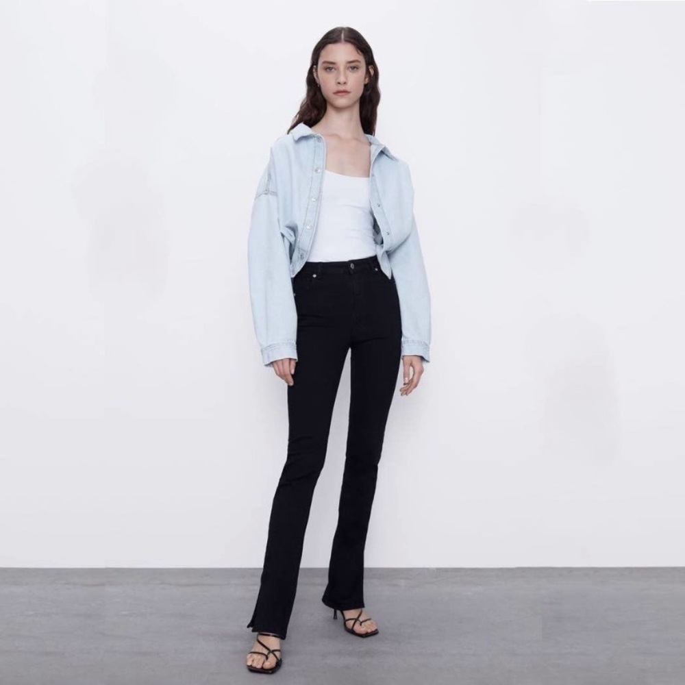 NWT Zara split ankle jeans